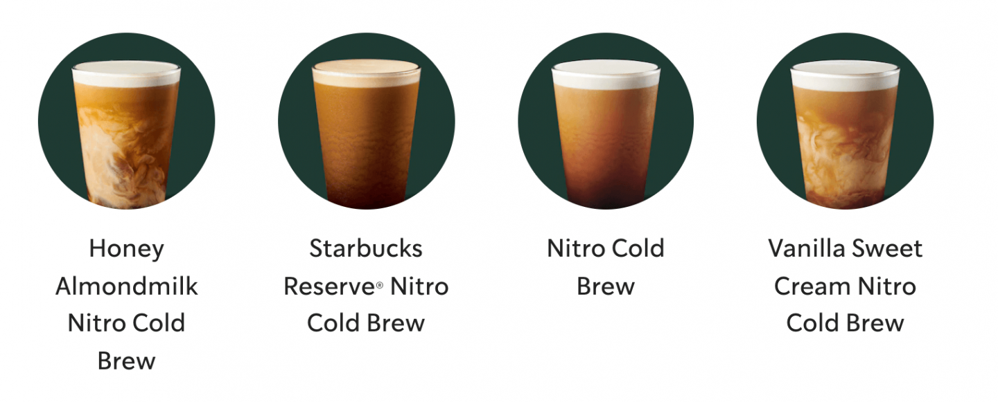starbucks nitro cold brew drinks