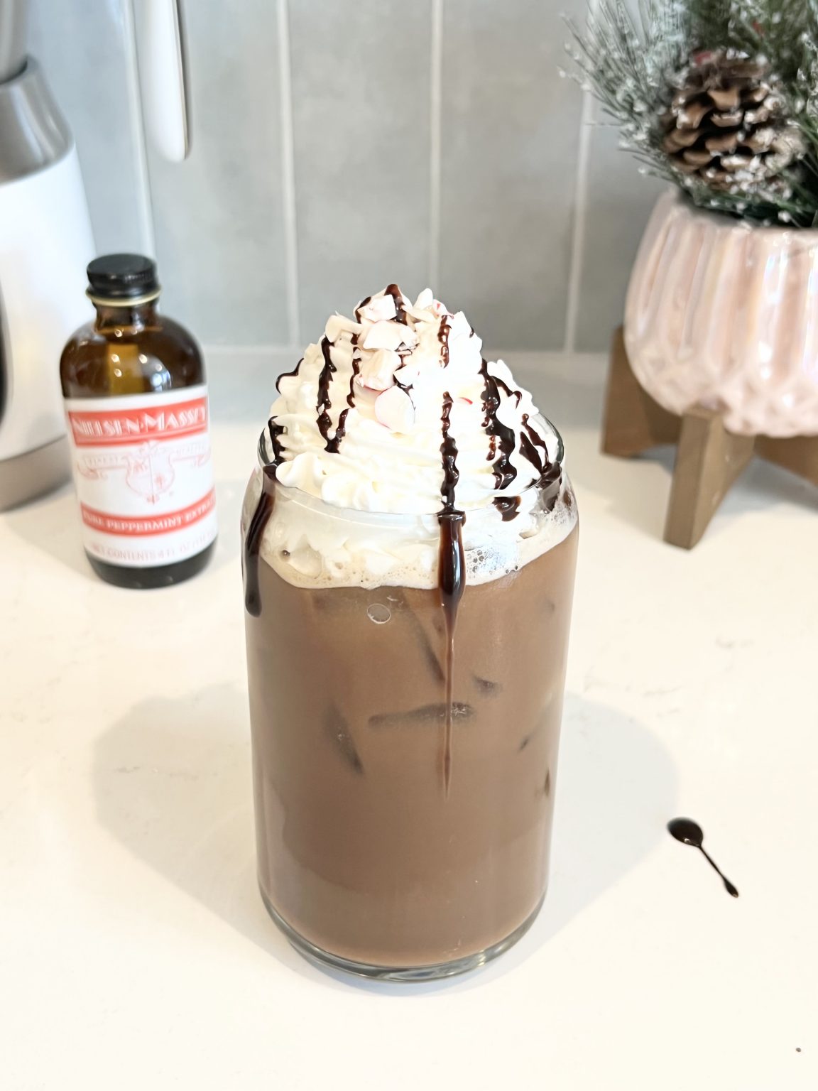 The Best Iced Peppermint Mocha Recipe (Starbucks Copycat) - What The Froth